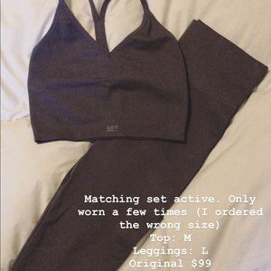 Set active leggings in storm